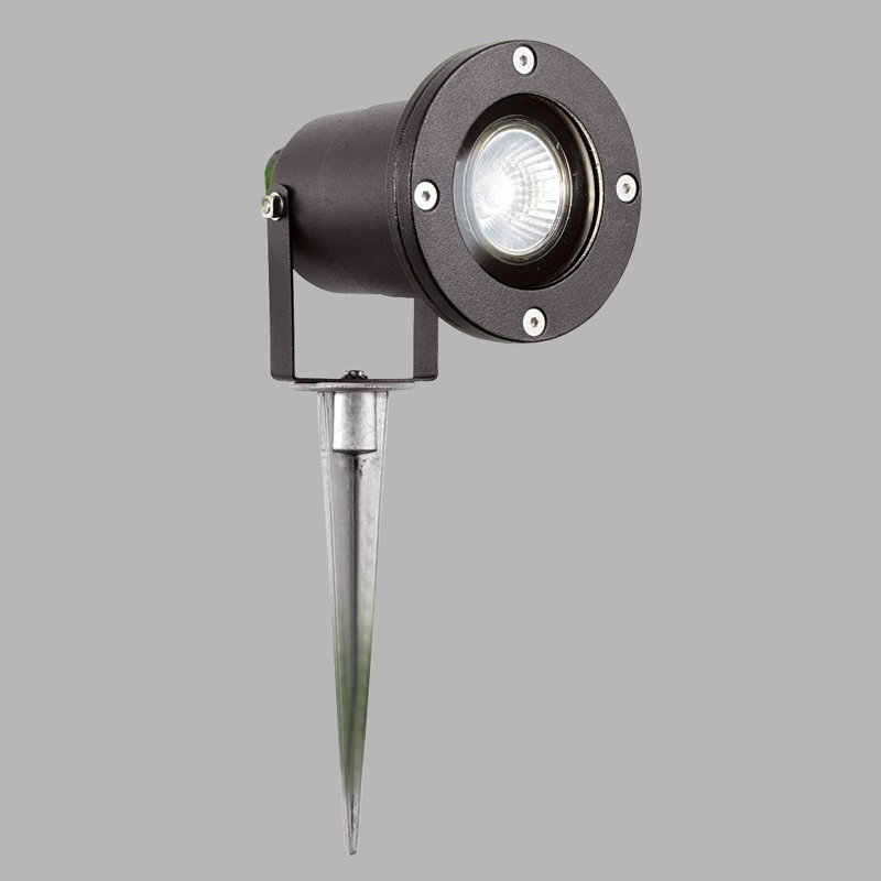 Huntley Black Integrated LED Metal Spotlight
