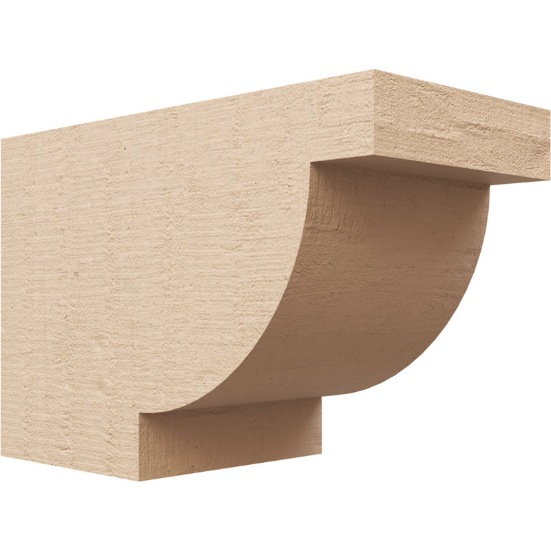 Alpine Woodgrain TimberThane Rafter Tail, Primed Tan, 8" H x 12" W x 6" D