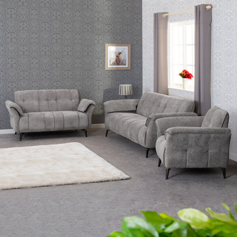 Neotomas Upholstered Armchair, Gray