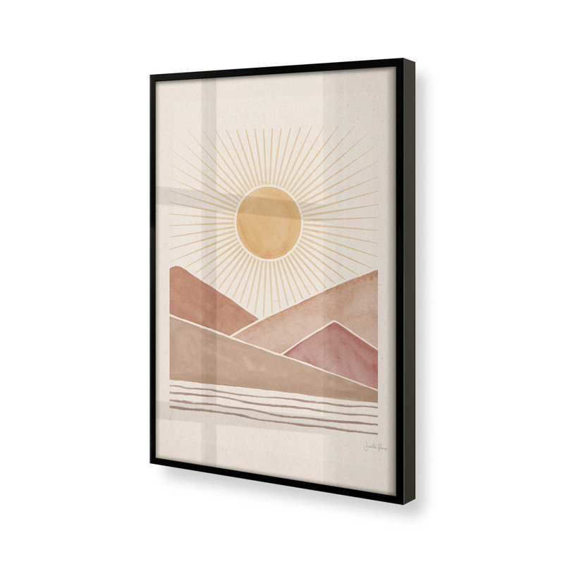 «Sunrise Serenity», Cadre noir satiné, H 21 po x l 17 po