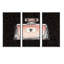 Glam & Fashion Parfum Boudoir I - Ensemble d'art mural sur toile traditionnel encadré de 3-1121472705-1121472706