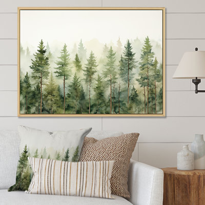 Pine Trees Minimalism Dream - Trees Canvas Art