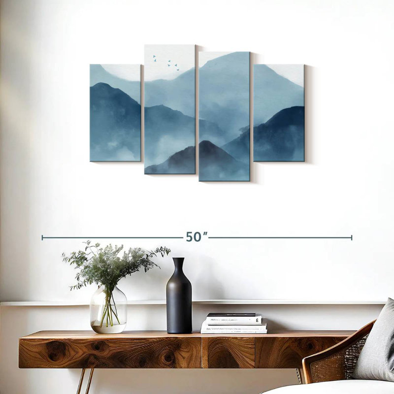Alvord Abstract Mountain Range, 22" H x 36" W