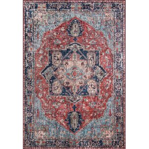 Emelia Oriental Red Area Rug