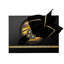 Black Frosted Glass Striped Placemat