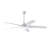 Aisling Modern White Lighted Ceilng Fan 5-Blades LED Remote Control