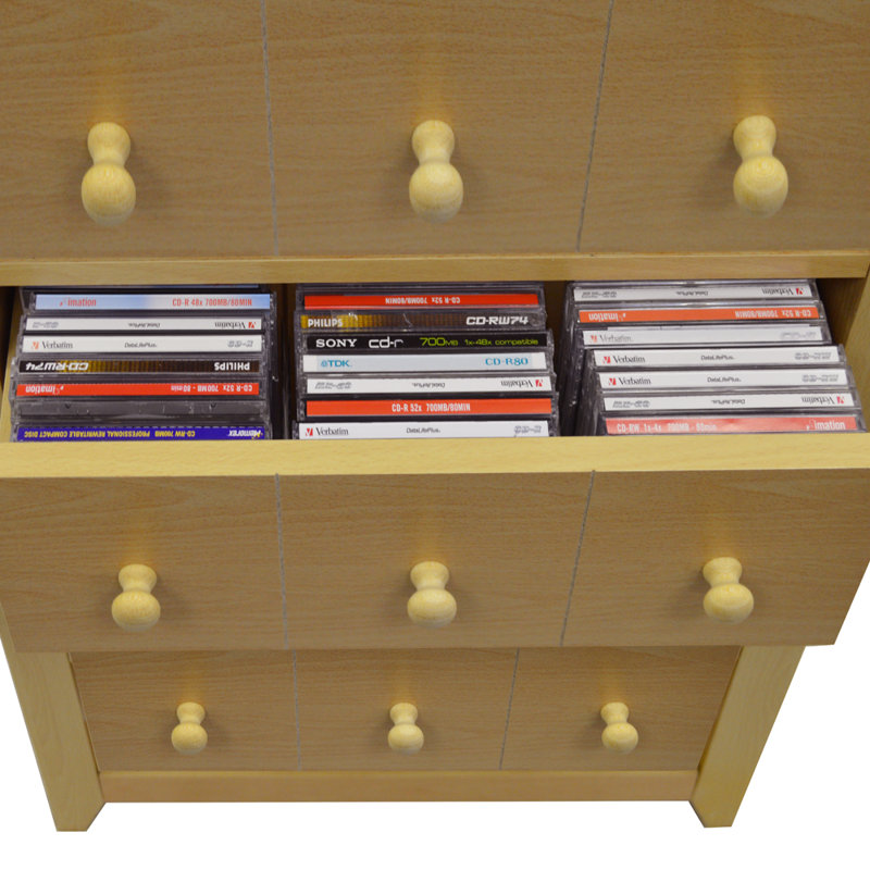 84cm H Media Cabinet, Beech
