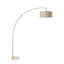 Lampe sur pied arquée noire 78 po avec abat-jour KD - Éclairage élégant et contemporain pour toute pièce-107080890-107080889
