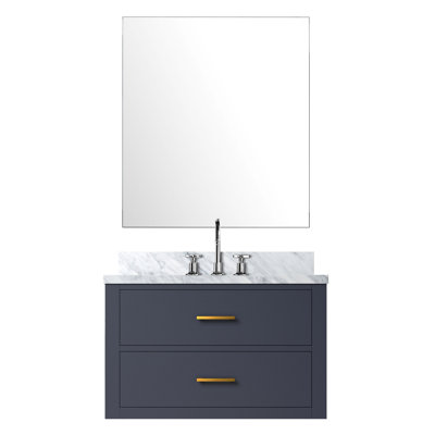 30 po X 22 po avec meuble-lavabo avec comptoir en marbre et comptoir avec miroir