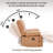 Batholo 43.3" Wide Manual Glider Upholstered Recliner-124005750