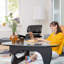 Triangle Glass Coffee Table with Wooden Base Clear Glass Top Mid-Century Abstract Glass Table-739920193