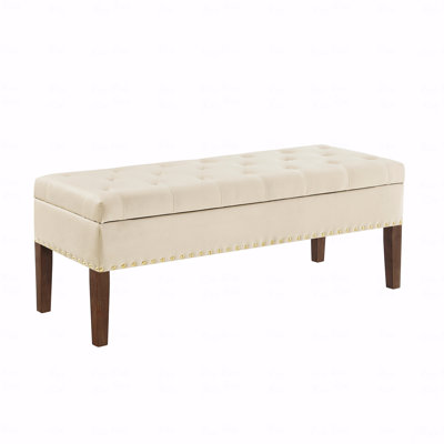 Tufted Bench With Storage