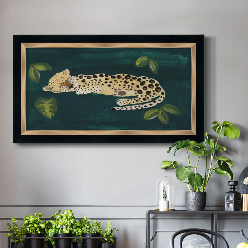 Lethargic Leopard II - reproduction de photo sur toile, H 21 po x l 37 po x P 1 po