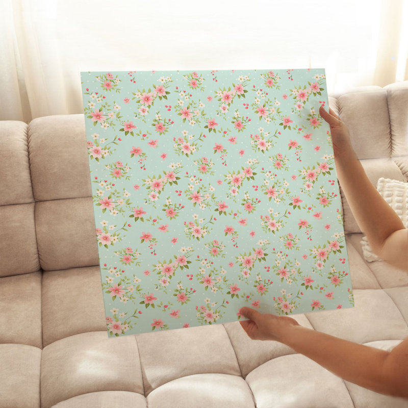 «Floral Delicate Wildflowers III», reproduction d'art non encadrée, H 28 po x l 28 po