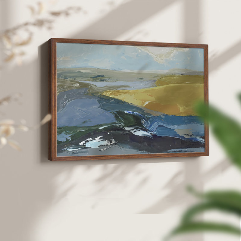 Drake's Estero -Framed Print - Restickable, 8" H x 10" W, Walnut