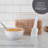 Delju Plastic Food Storage Container - Set of Containers and 1 Lids
