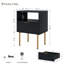 Aizik 39.878cm W Bedside Table