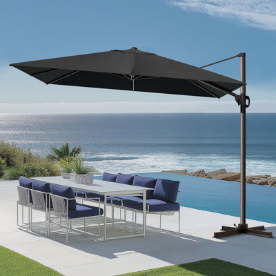 Donelu 141'' X 104''  Cantilever Outdoor Umbrella, Weighted Base Does Not Include