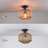 Breah Wood Semi Flush Mount