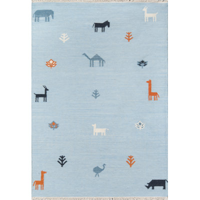 Thompson Hand Woven Wool Animal Print Area Rug