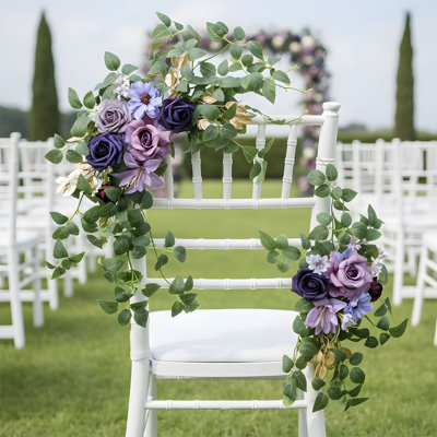2 Pcs Arched Floral Artificial Flower Centerpiece For Wedding Decoration.