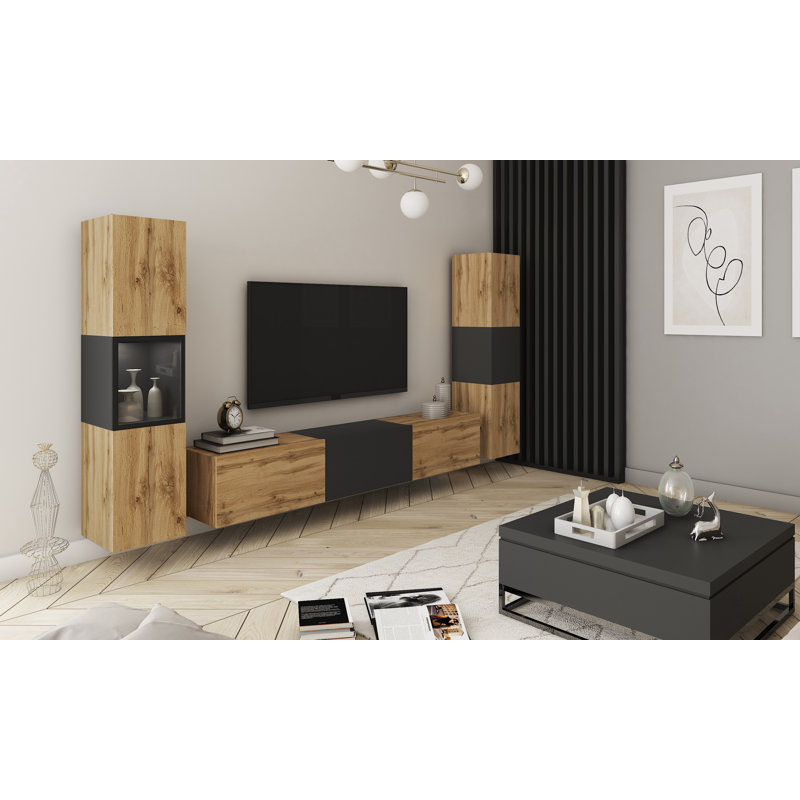 Wallunit With Led Lighting, Set 3 Pcs.