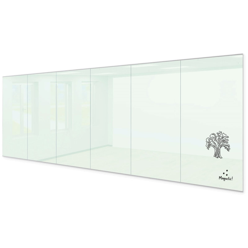 Tableau magnétique mural en verre Unity, 96 po x 288 po