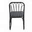 Ensemble de 2 chaises d'extérieur en osier avec coussins lavables PE