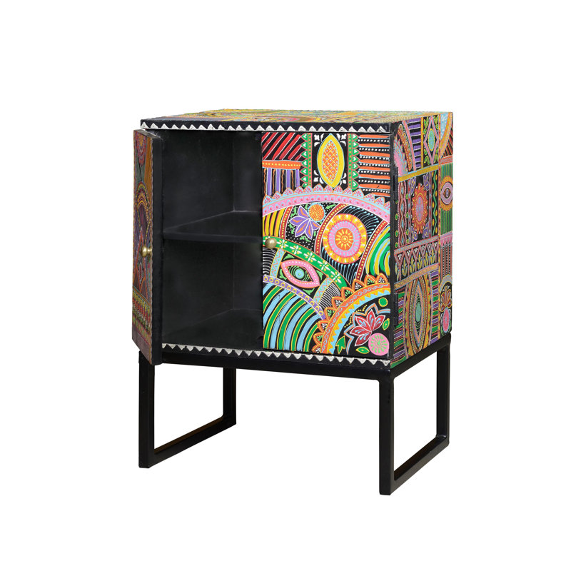 Federico 43cm W Solid Wood Bedside Table