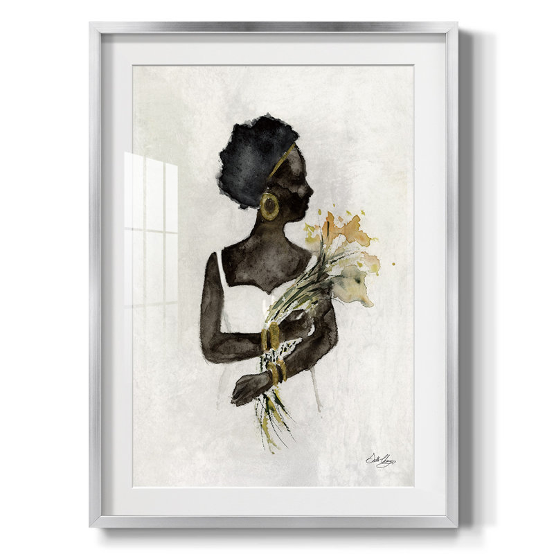 Soul Queen I - impression encadrée, H 28,5 po x l 20,5 po, Argent argent