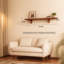 Tablette murale flottante en bois massif-637862033