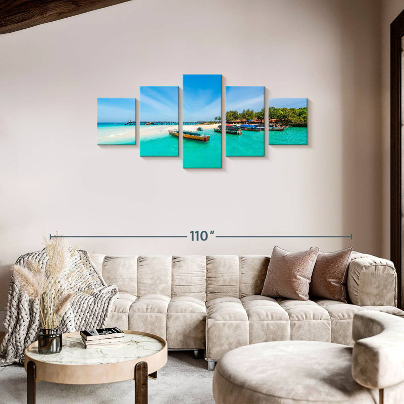 Exotic Zanzibar Boats, 34" H x 74" W