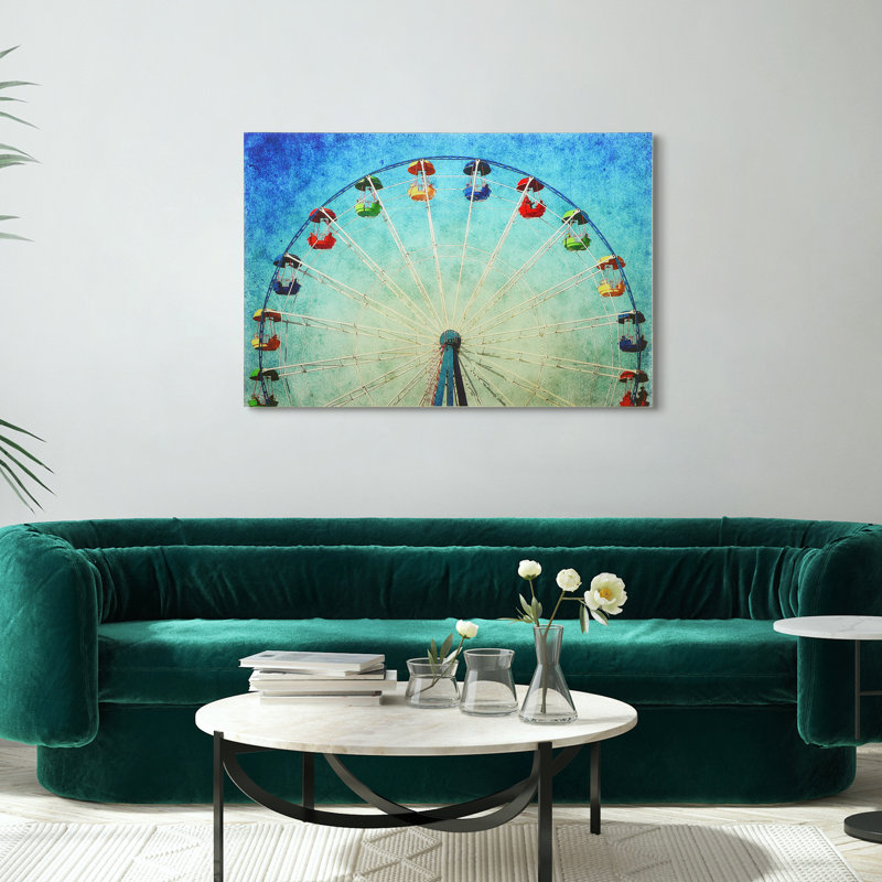 « ferris wheels », impression sur verre