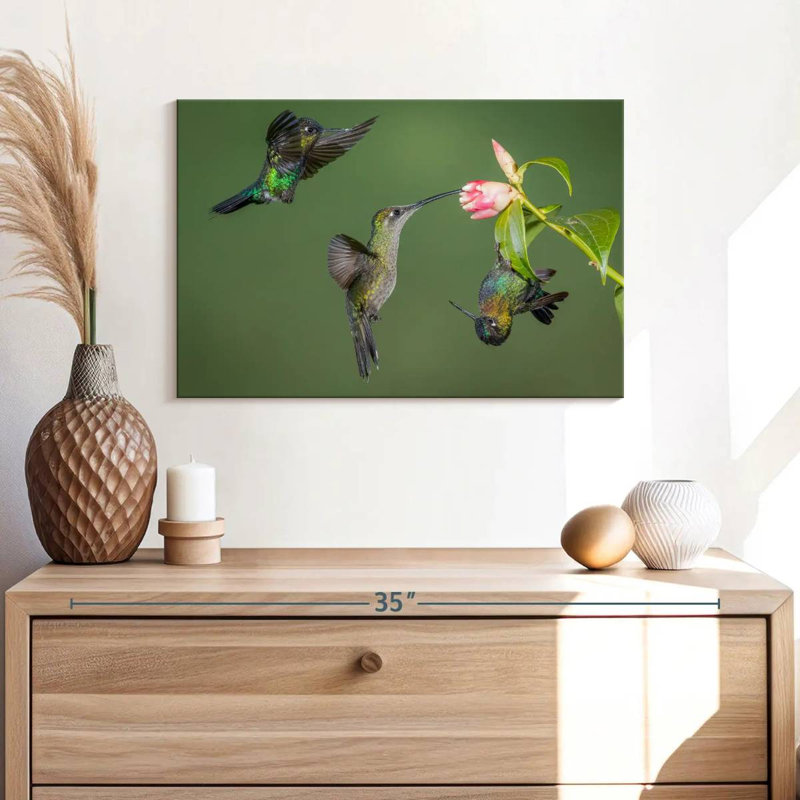 Brampt Three Hummingbirds, 16" H x 24" W