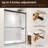 56-60" W x 70" H Framed Shower Door Double Sliding Door with 1/4" (6mm) Clear Tempered Glass, 2 Towel Bars for Walk-in Bathroom, Matte Black Finish Shower Doors, Reversible Installation-98666107