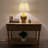 Yellow Ceramic Table Lamp Butterfly Flowers LED Blub Included 12"W*12"D*22"H