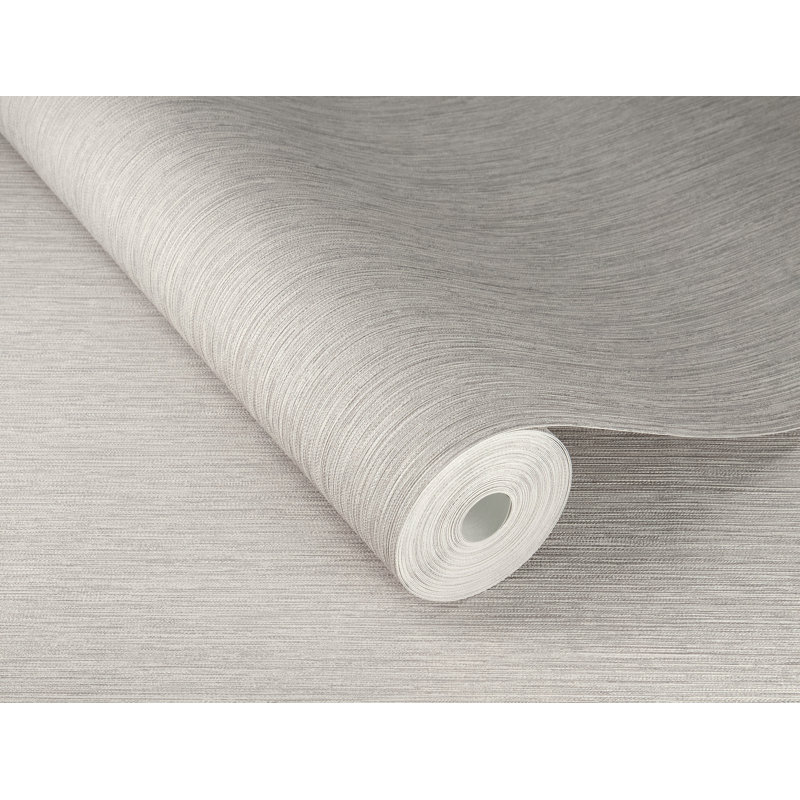 Papier peint rayures grises Oren, Gris