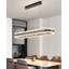 Pied de lampe moderne en aluminium minimaliste avec abat-jour en acrylique, lampe longue barre ovale