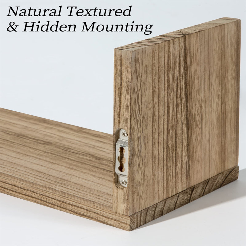Floating Shelves Corner Wall Shelf Unit 3 Tiers Rustic Wall Mounted Wood Corner Shelf For Bedroom Living Room Kitchen Bathroom Office For Home Decor Storage Book Plant Stand