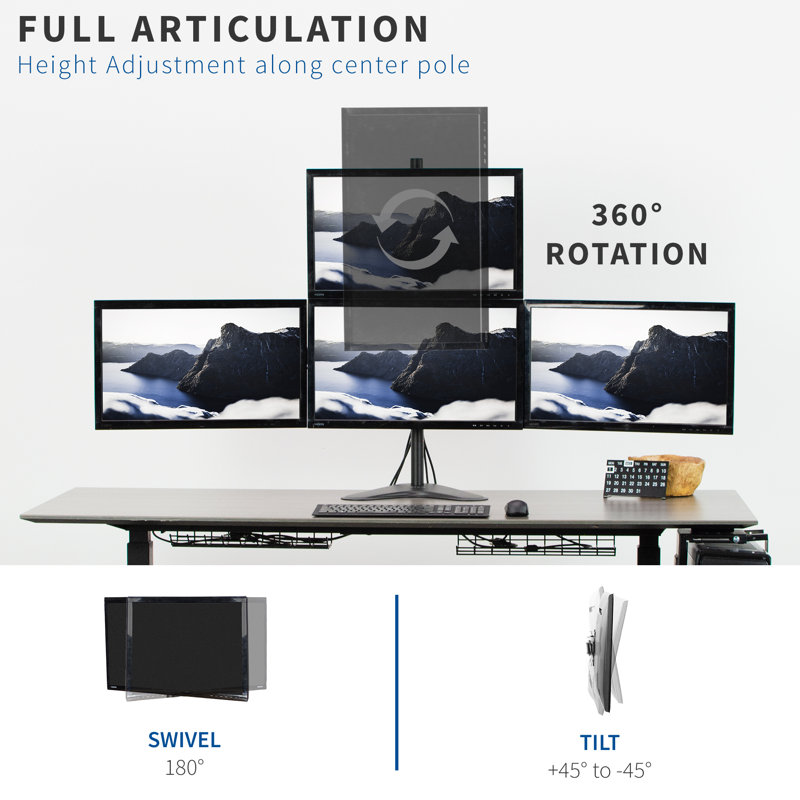 Support de bureau Quad