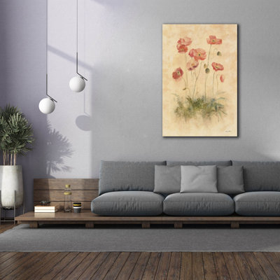 «Sunshine Poppies» par Cheri Blum, art mural sur toile