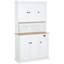 Armoire de rangement autoportante moderne avec comptoir pour four à micro-ondes