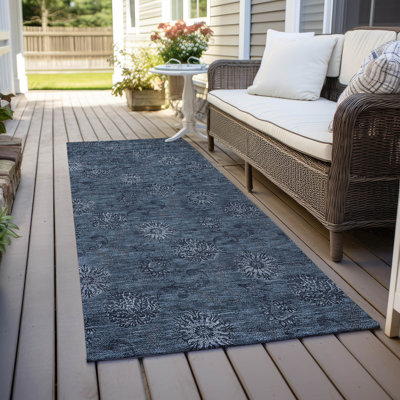 Malchow Washable Floral Indoor / Outdoor Rug