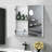 Wendelgard White Bathroom Wall Cabinet