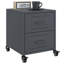 Angala 36 cm W Steel Bedside Table-87684024