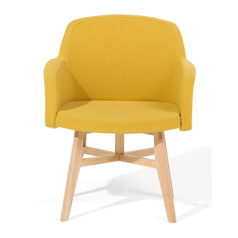 Upholstered Armchair, Yellow