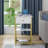 Phawak USB Port & Power Outlet Metal Nightstand-95524467