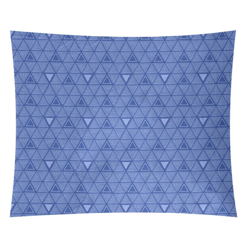 Tapisserie, H 27,5 po x l 37,5 po, Bleu foncé