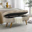 Repose-pieds moderne, banc de rangement ovale, banc de chambre-1202770296