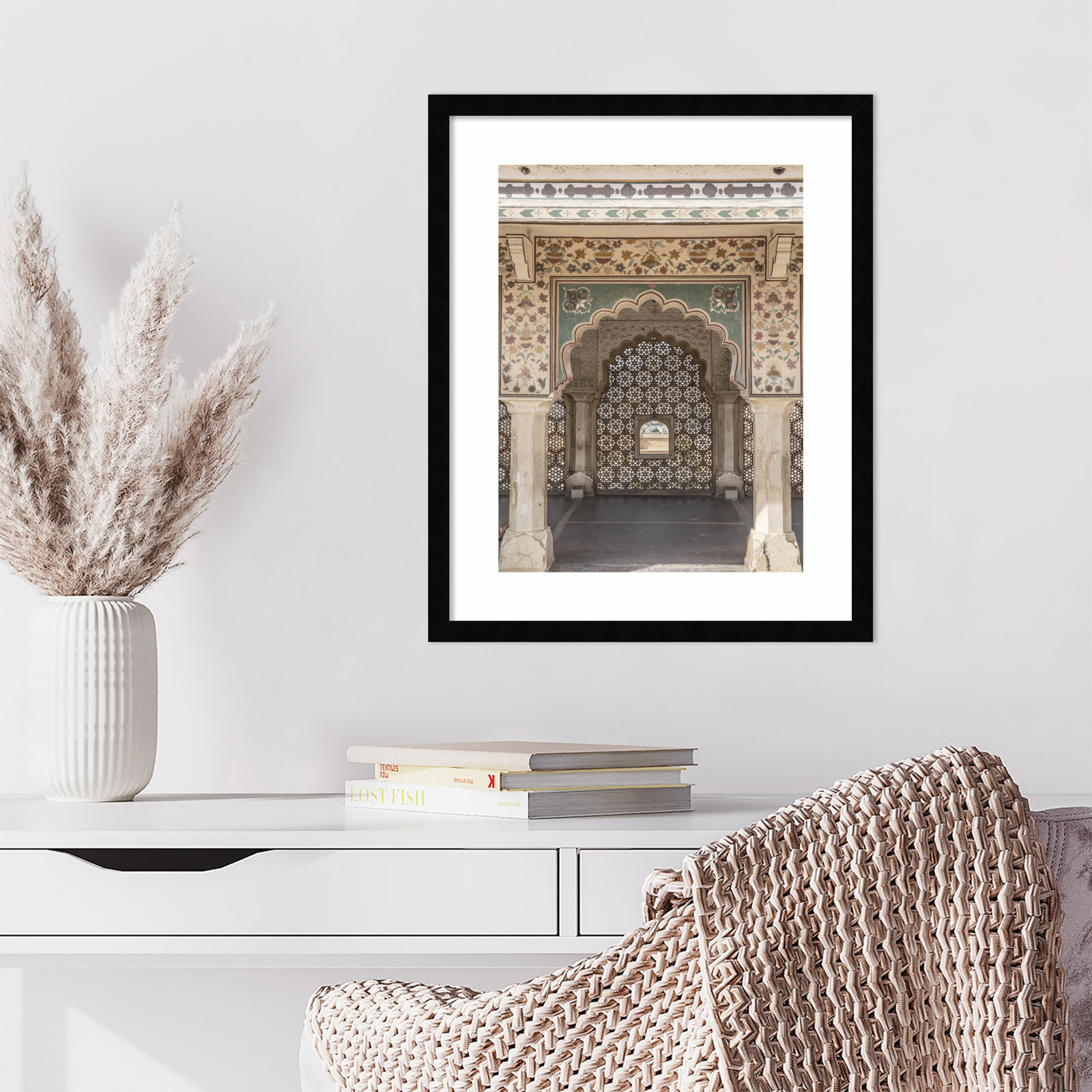 Daisey "Desert Palace" Print, Black, 21" H x 17" W